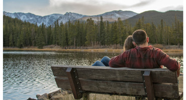 AZ24 Sunset at Echo Lake over Mt. Evans