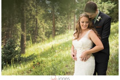 2015-02-26_0110 Couple at Rocky Mountain wedding in Conifer, Colorado