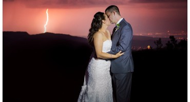 PoggBlog127 Bride and groom with lightning at Reception at Mount Vernon Country Club Wedding