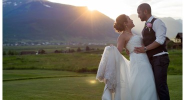 Blog159 Wedding reception at The Club at Crested Butte couple portraits bride and groom