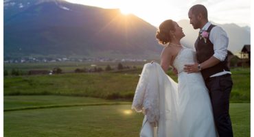Blog159 Wedding reception at The Club at Crested Butte couple portraits bride and groom