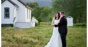 Johnson097 Bride and groom portraits at Clear Creek History Park in Golden Colorado wedding