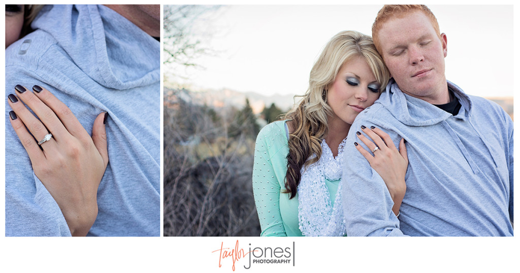 Mountain background, Golden, Heritage Square engagement shoot