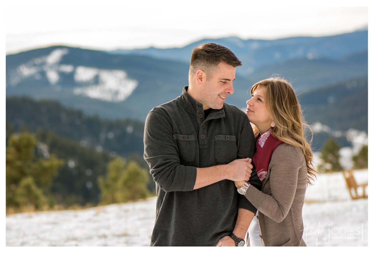 Rocky Mountain engagement shoot at Mt. Falcon