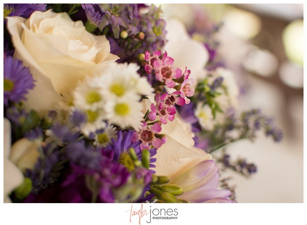 Wedding flowers, purple