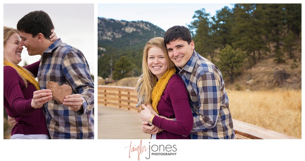 Engagement shoot at the Evergreen Lake house