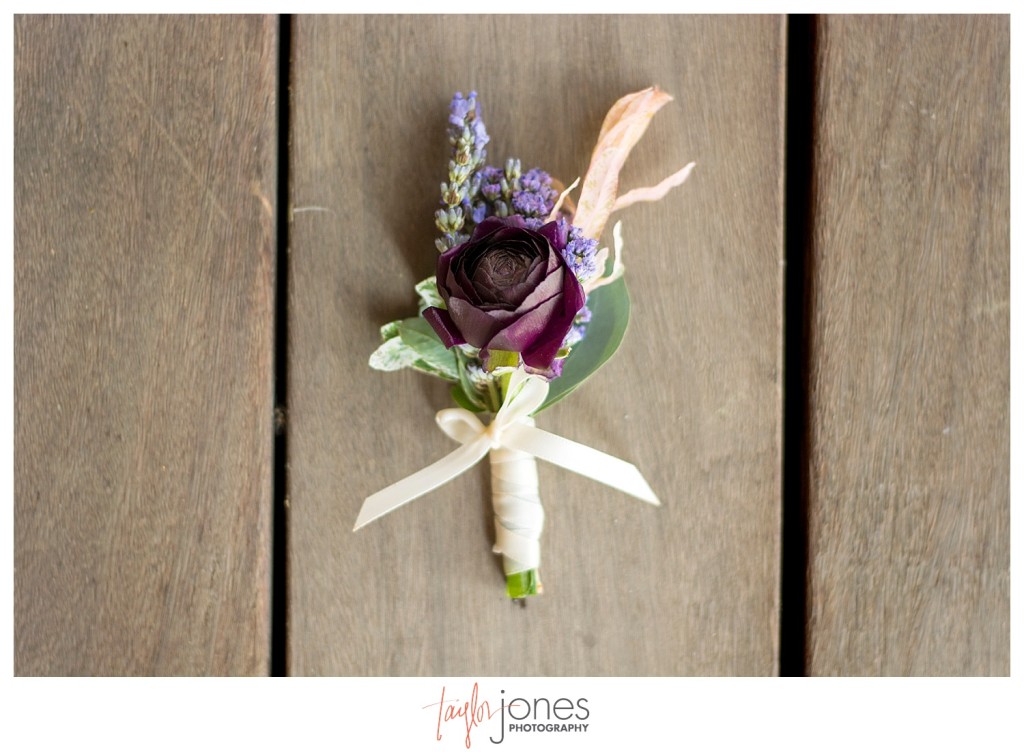 Boutonniere for Mt. Vernon Country Club wedding in Golden, Colorado