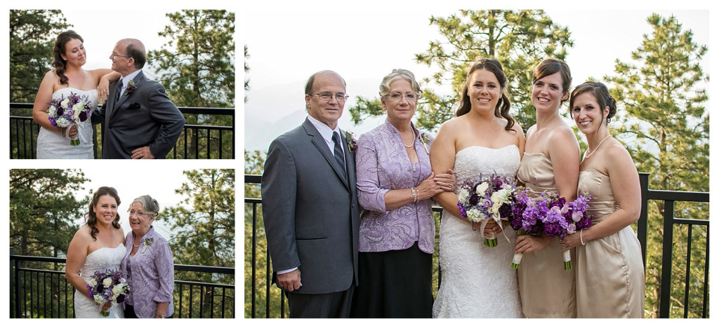 Family photos at Wedding ceremony at Mount Vernon Country Club in Golden, Colorado