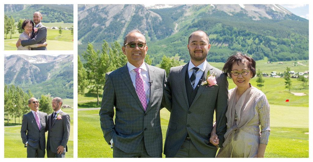 The Club at Crested Butte summer wedding family photos