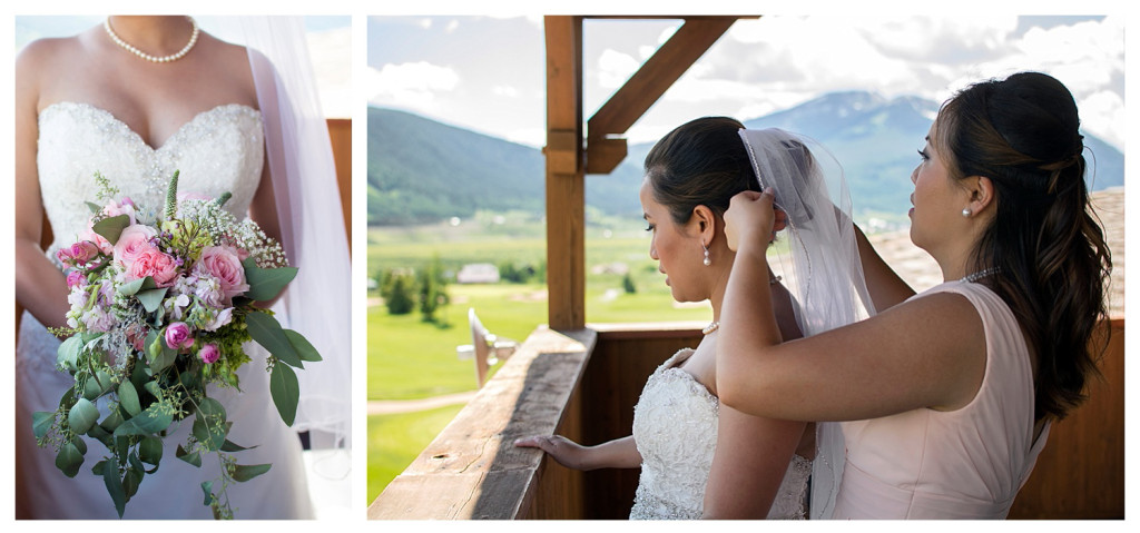 The Club at Crested Butte summer wedding bride getting ready
