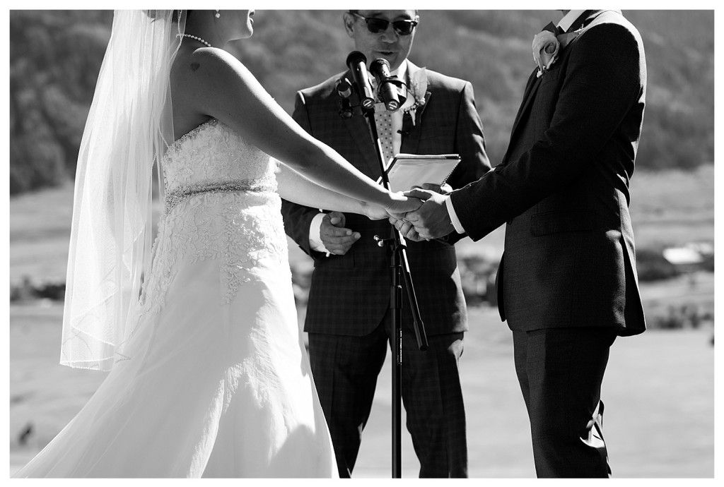 Wedding ceremony at the Club at Crested Butte