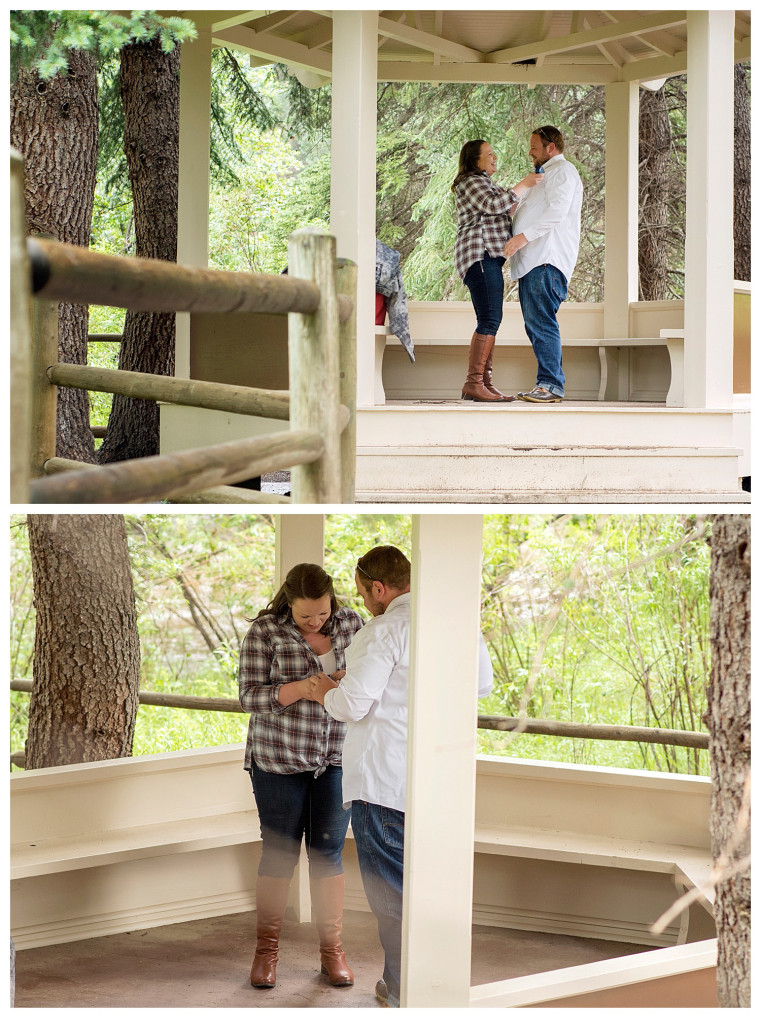 Austin and Morgan engagement proposal at Pine Valley Ranch Park Colorado