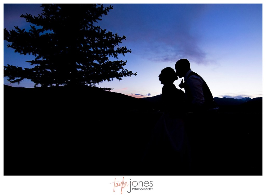 Crested Butte Wedding Photographer at The Club at Crested Butte at sunset