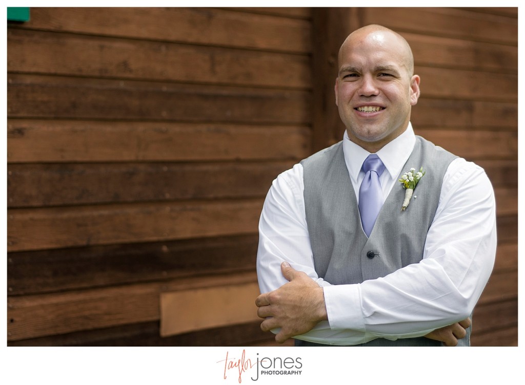 Grand Lake Colorado wedding at the Double A Barn groom