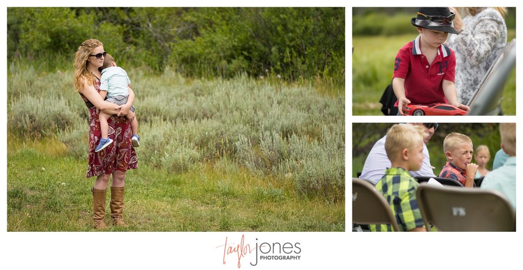 Grand Lake Colorado wedding at the Double A Barn guests