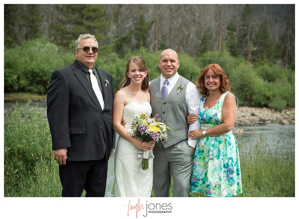 Grand Lake Colorado wedding at the Double A Barn family portraits