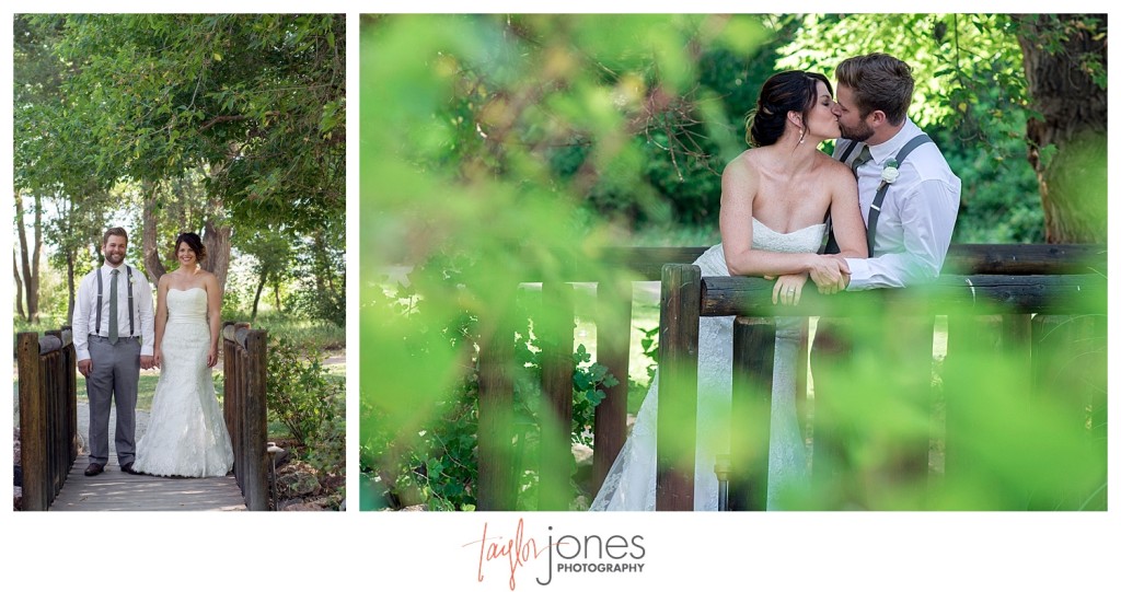 Botanic Gardens at Chatfield wedding bride and groom first look portraits