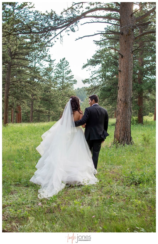 Della Terra Estes Park bride and groom photos