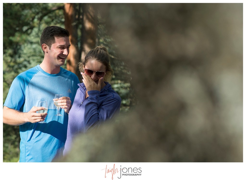 Colorado engagement and wedding proposal at Elk Preserve Evergreen, Colorado