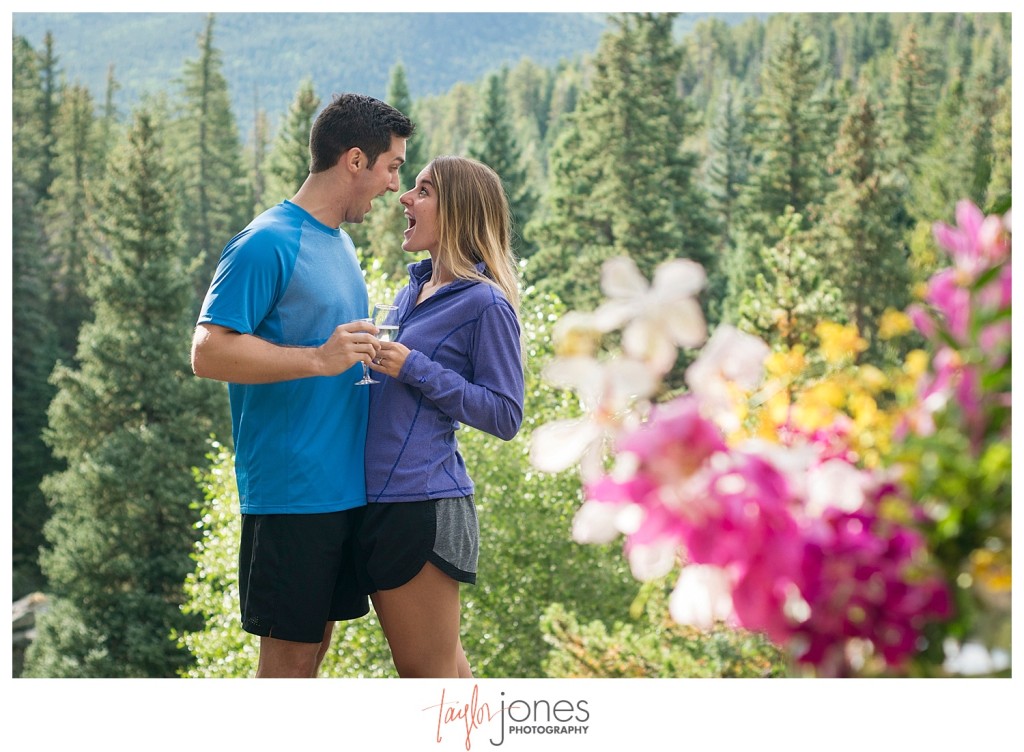 Colorado engagement and wedding proposal at Elk Preserve Evergreen, Colorado