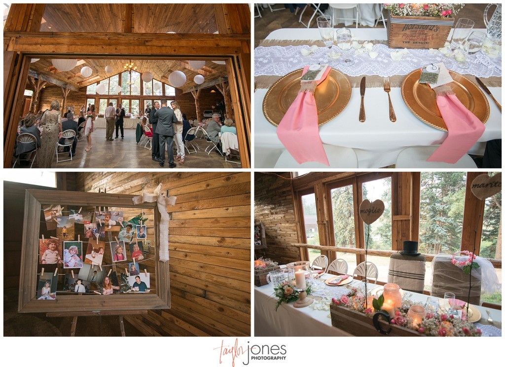 Lower Lake Ranch Pine Colorado wedding photographer reception