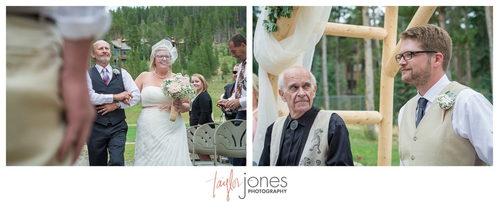 Breckenridge mountain wedding ceremony