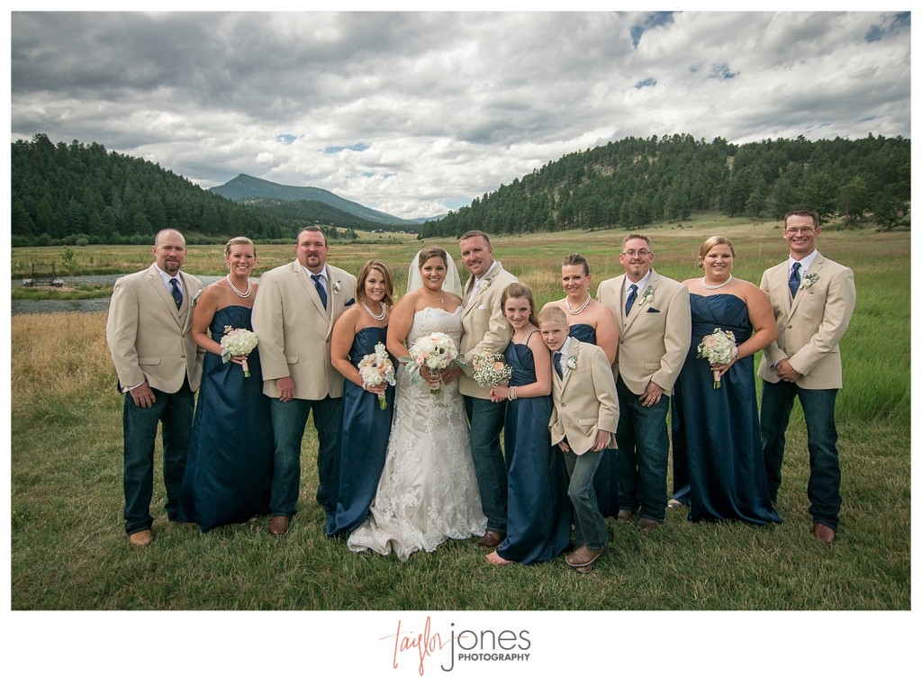 Deer Creek Valley Ranch wedding bridal party portraits