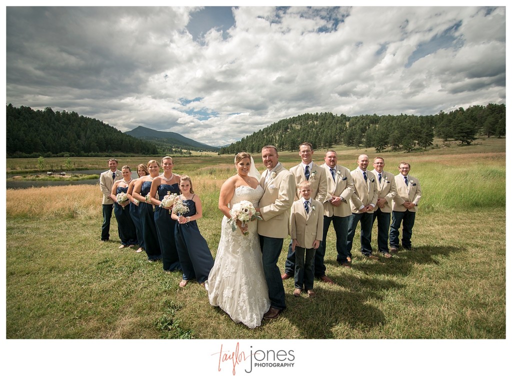Deer Creek Valley Ranch wedding bridal party portraits