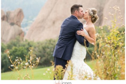 Klaffke20 Arrowhead Golf Course fall wedding bride and groom first look portraits