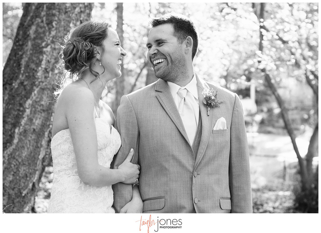 Pines at Genesee fall wedding bride and groom portraits