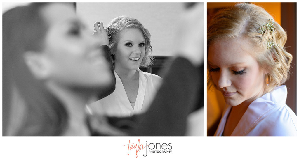 Pines at Genesee fall wedding photographer details and bride getting ready