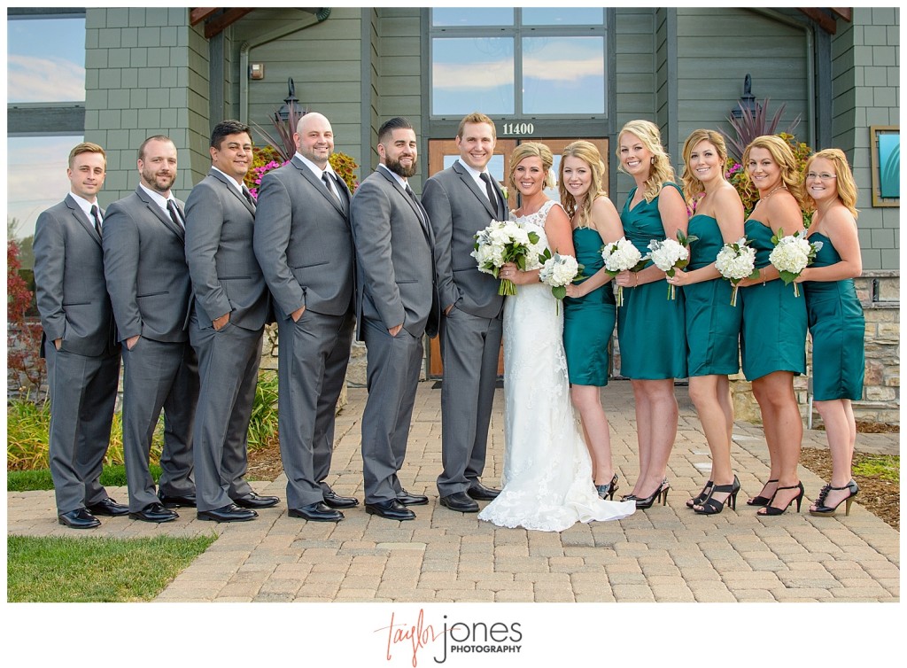 Parker Colorado wedding bridal party