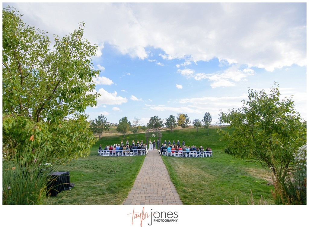 Parker Colorado wedding ceremony Black bear golf club