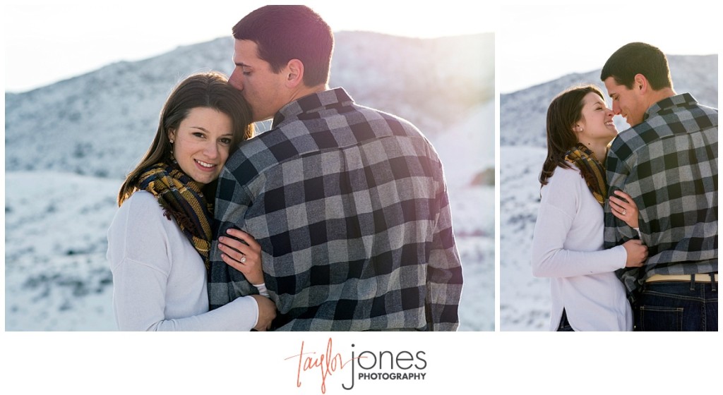 Colorado mountain engagement shoot in the winter