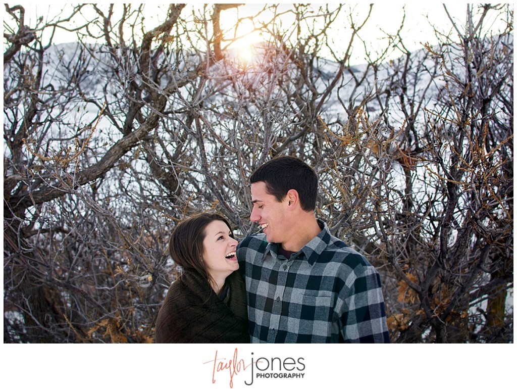 Colorado mountain engagement shoot in the winter