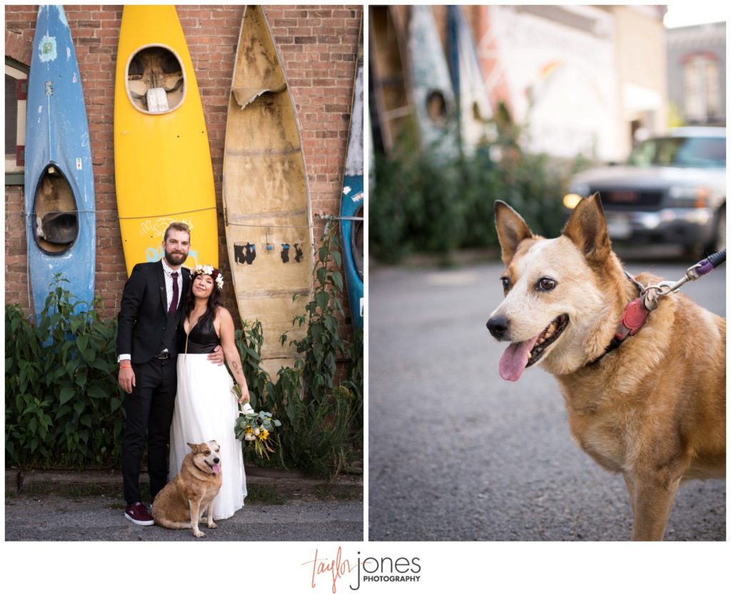 Salida Colorado wedding photographer by kayak wall