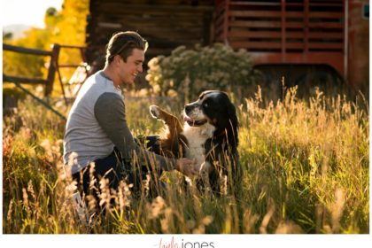SalidaColoradoSeniorPortraitPhotographerZach04 Salida Colorado senior photography with dog