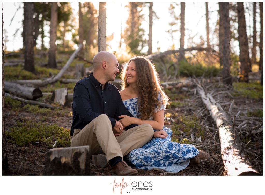 Engagement shoot at Sapphire Point in Dillon Colorado