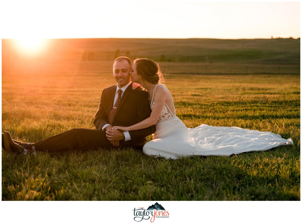 Flying Horse Ranch Wedding bride and groom portraits