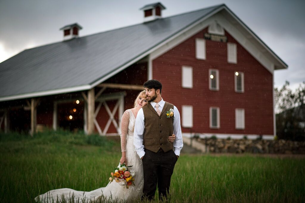 The Barn at Howard Creek Farm wedding in Howard Colorado