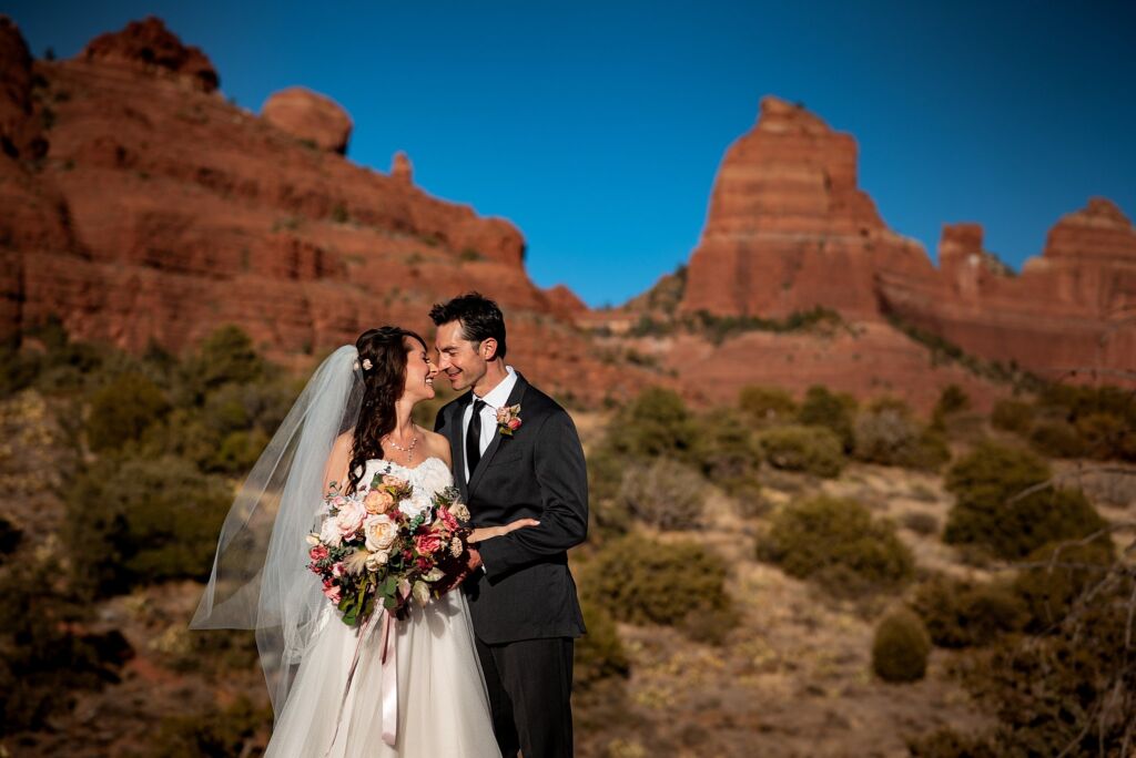Sedona Arizona wedding desert elopement at Tlaqapaque