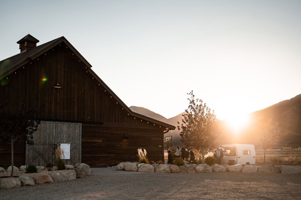 Best Barn wedding venue at the Barn at Sunset Ranch in Buena Vista, Colorado