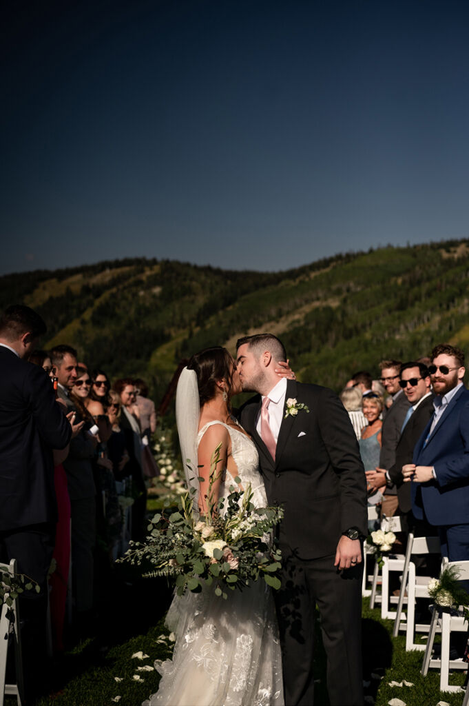Thunderhead lodge wedding ceremony in Steamboat Springs Colorado