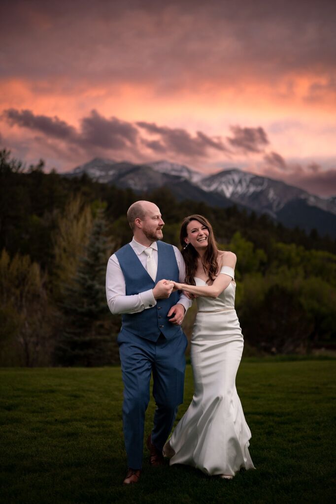 Mount Princeton hot springs wedding of Jarod and Brittany